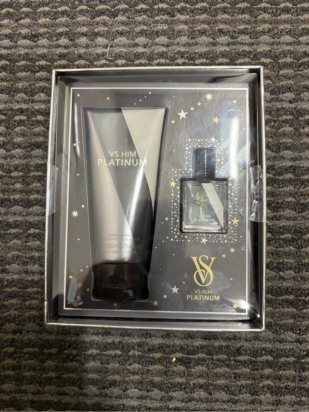 VICTORIA'S SECRET  Fragrance For Men VS Him Platinum Duo Gift Set NEW